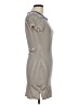 Olivia Rae Stripes Ivory Casual Dress Size L - photo 4