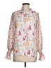 Unbranded Floral Pink Long Sleeve Blouse Size M - photo 1