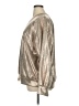 GeeGee Metallic Silver Long Sleeve Blouse Size 1X - photo 5