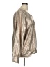 GeeGee Metallic Silver Long Sleeve Blouse Size 1X - photo 4
