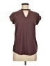 Express Burgundy Short Sleeve Blouse Size XS - photo 1
