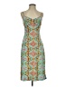 BCBG 100% Polyester Print Teal Blue Cocktail Dress Size S - photo 1