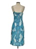 BCBG 100% Polyester Print Teal Blue Cocktail Dress Size S - photo 2