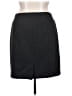 Ellen Tracy Solid Black Gray Casual Skirt Size XL - photo 2