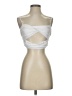 Princess Polly Silver Tube Top Size 4 - photo 1