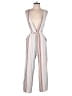 Wild Fable 100% Rayon Stripes White Tan Jumpsuit Size S - photo 1