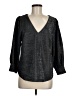Ro & De Metallic Gray 3/4 Sleeve Blouse Size M - photo 1