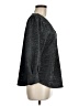 Ro & De Metallic Gray 3/4 Sleeve Blouse Size M - photo 4