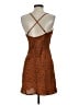 JOA Polka Dots Brown Cocktail Dress Size XS - photo 2