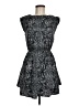 H&M 100% Polyester Paisley Gray Cocktail Dress Size 6 - photo 1