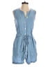 MNG 100% Lyocell Solid Blue Romper Size S - photo 1