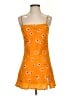 Polly 100% Polyester Orange Casual Dress Size 4 - photo 1