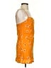 Polly 100% Polyester Orange Casual Dress Size 4 - photo 4