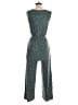 24/7 Maurices Metallic Teal Jumpsuit Size XS - photo 2