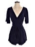 Trixxi Solid Blue Romper Size S - photo 1