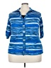 Perseption Blue 3/4 Sleeve Button-Down Shirt Size 3X - photo 1