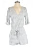 BCBGMAXAZRIA 100% Rayon Stripes Gray Romper Size XS - photo 1