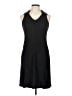 Chesley Solid Black Casual Dress Size L - photo 1