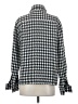 Mango 100% Acrylic Houndstooth Gray White Jacket Size 4 - photo 2