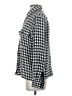 Mango 100% Acrylic Houndstooth Gray White Jacket Size 4 - photo 5