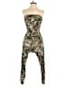 Full Circle Trends With Love Camo Green Jumpsuit Size S - photo 1