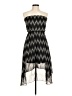 Papaya 100% Polyester Chevron-herringbone Black Cocktail Dress Size M - photo 1
