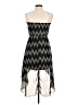 Papaya 100% Polyester Chevron-herringbone Black Cocktail Dress Size M - photo 2