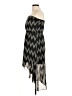 Papaya 100% Polyester Chevron-herringbone Black Cocktail Dress Size M - photo 5