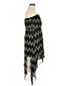 Papaya 100% Polyester Chevron-herringbone Black Cocktail Dress Size M - photo 4