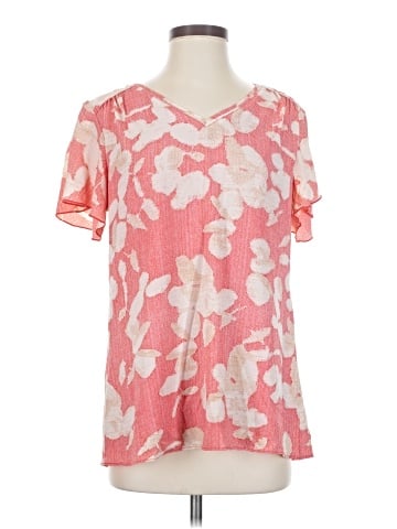 H By Halston Short Sleeve Blouse (view 1)