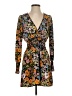 WAYF 100% Polyester Floral Brown Casual Dress Size XS - photo 1