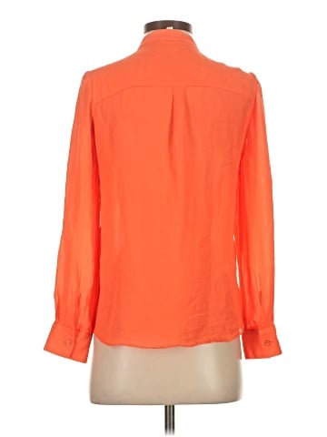 Parker Long Sleeve Silk Top (view 2)