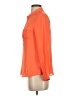 Parker 100% Silk Orange Long Sleeve Silk Top Size XS - photo 5
