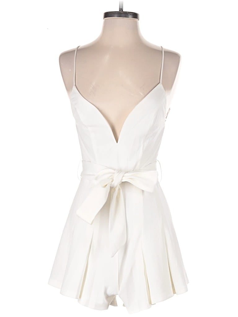 Pre-owned Saints + Secrets Romper In White