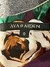 Ava & Aiden 100% Polyester Print Brown Casual Dress Size 0 - photo 7