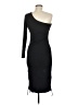 Illa Illa Solid Black Cocktail Dress Size M - photo 2