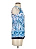 Lilly Pulitzer 100% Polyester Blue Sleeveless Blouse Size XXS - photo 4