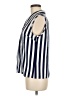 Unbranded 100% Polyester Stripes Blue Sleeveless Blouse Size M - photo 5