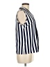 Unbranded 100% Polyester Stripes Blue Sleeveless Blouse Size M - photo 4