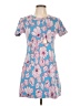 Zara Print Blue Casual Dress Size L - photo 1