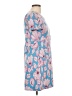 Zara Print Blue Casual Dress Size L - photo 4
