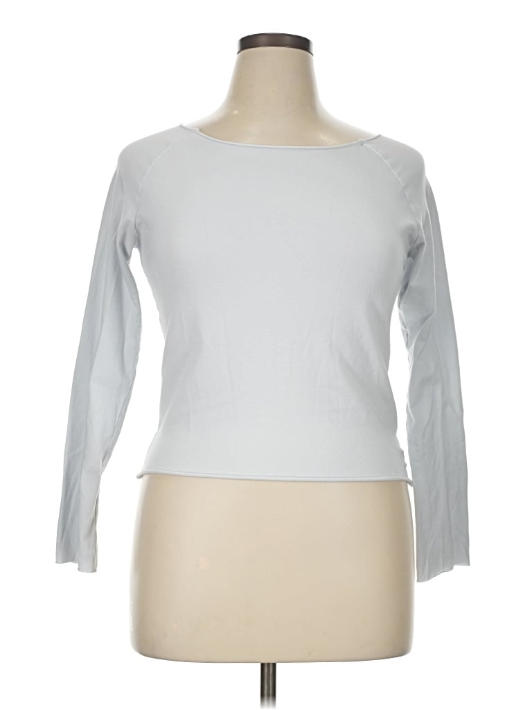 Pre-owned Out From Under 3/4 Sleeve T-shirt In White