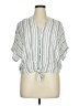 Sim & Sam 100% Rayon Ivory Short Sleeve Henley Size XL - photo 1