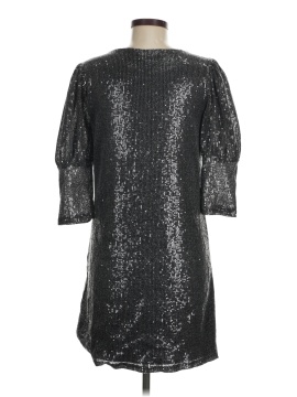 carla conti silk dress Carla Conti Navy 100% Silk Lace Sleeve Shift Dress Made in Italy L