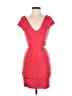 Bebe Solid Red Cocktail Dress Size S - photo 1