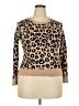 A New Day Animal Print Tan Pullover Sweater Size XXL - photo 1