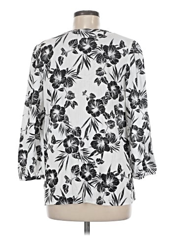 Como Black 3/4 Sleeve Blouse (view 2)