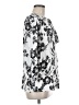 Como Black Silver 3/4 Sleeve Blouse Size M - photo 4