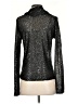 Charles Nolan Metallic Silver Long Sleeve Top Size S - photo 2