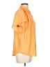 DKNY 100% Polyester Orange Short Sleeve Blouse Size L - photo 4